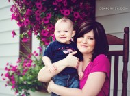Mother and son photo