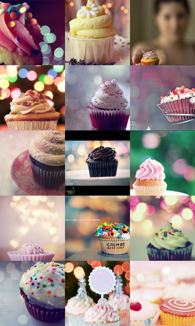 cupcakes and bokeh