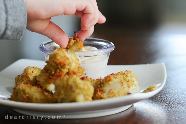 Baked Parmesan Fish Bites