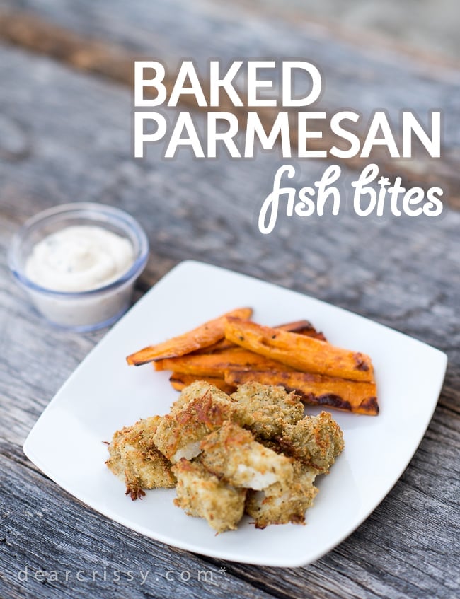 Baked Parmesan Fish Bites
