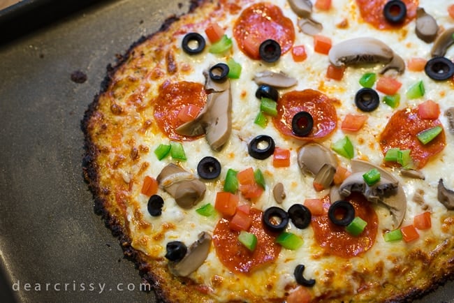 cauliflower pizza crust recipe