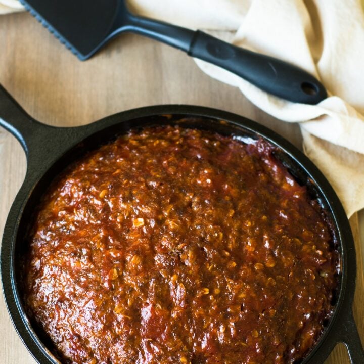 Old Fashioned Skillet Meatloaf