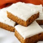 pumpkin spice cake with cream cheese frosting recipe