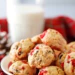 Cherry Chocolate Nut Cookies Recipe - these tasty cookies are perfect for the holiday season! #cookies #christmascookies #holidaycookies