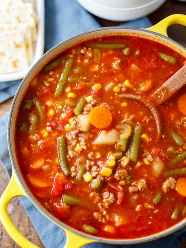 ground turkey vegetable soup recipe
