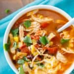 Instant Pot Chicken Taco Soup Recipe