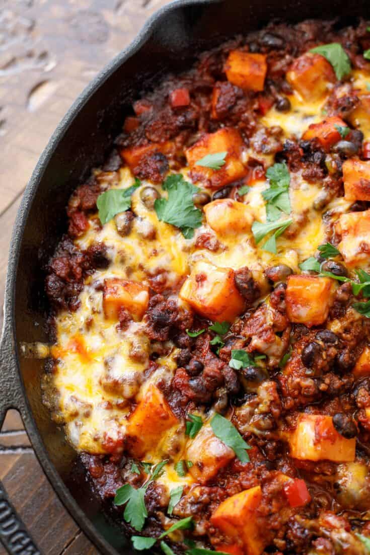 Sweet Potato Chili Casserole Recipe Don't Miss This Easy Skillet Dinner!