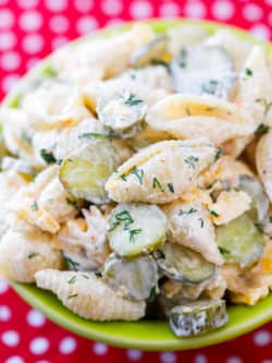 Dill Pickle Pasta Salad