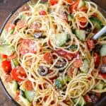 Spaghetti Salad Recipe - Easy Italian Spaghetti Pasta Salad (California Pasta Salad)