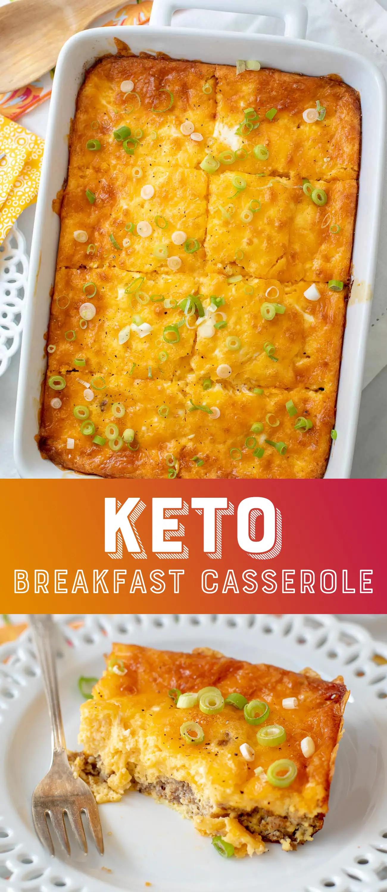 Keto-Frühstücksauflauf Rezept - Kohlenhydratarmer Eierauflauf - Frühstücksauflauf - Ketogen - Diät #Keto