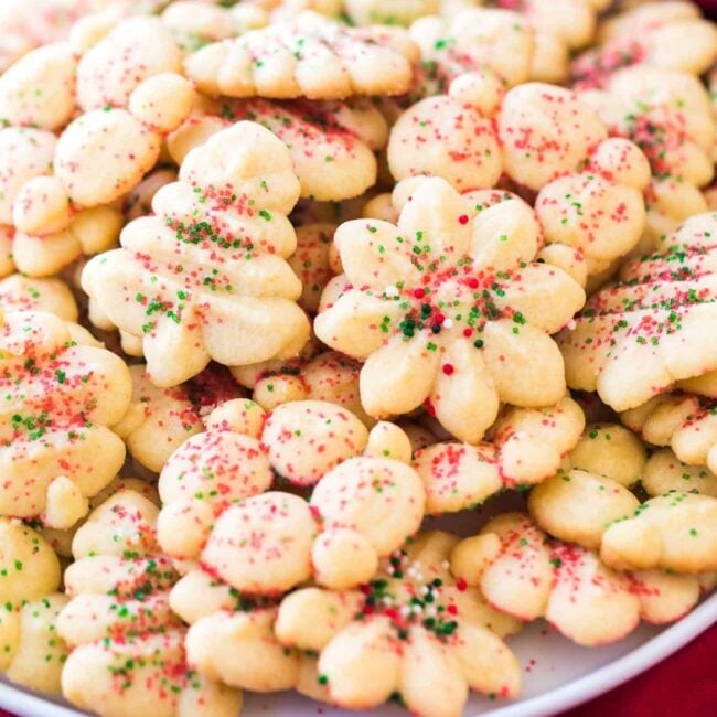 Holiday Spritz Cookies