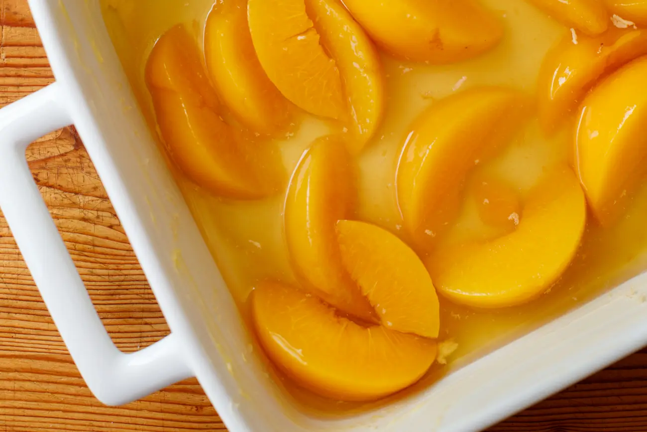 Peach Dump Cake EASY Peach Cobbler Dump Cake!!!