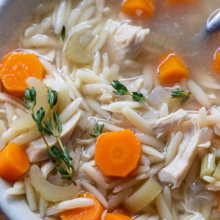 crock pot chicken orzo soup