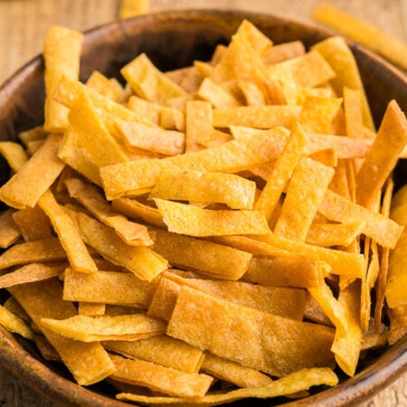 crispy baked tortilla strips recipe
