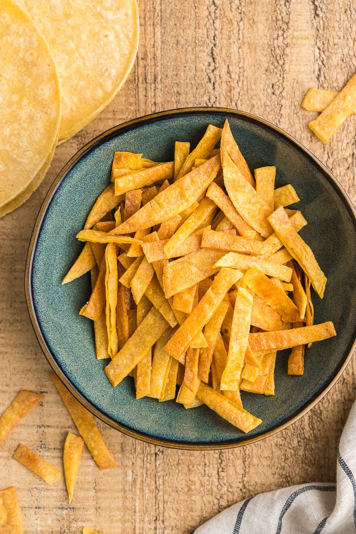 homemade baked tortilla strips recipe