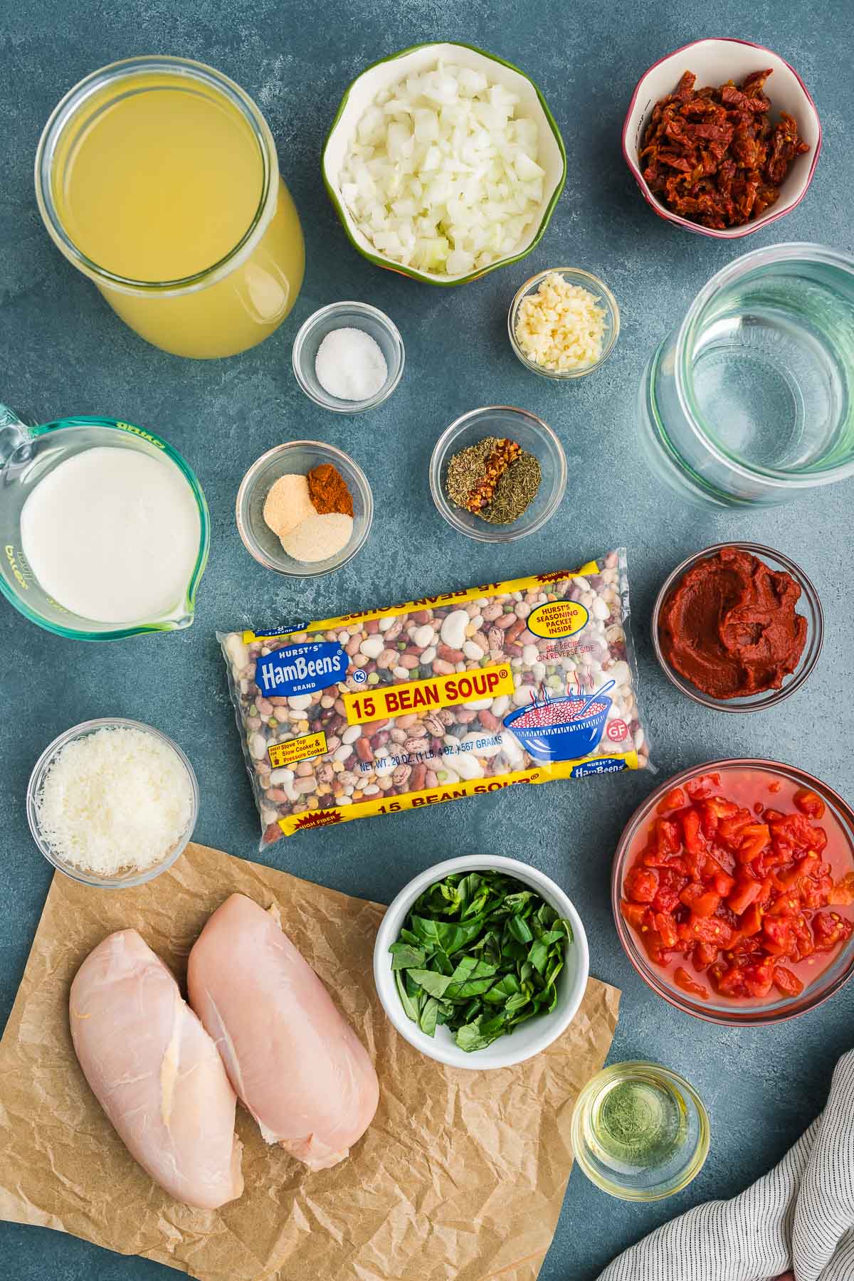 ingredients for 15 bean soup