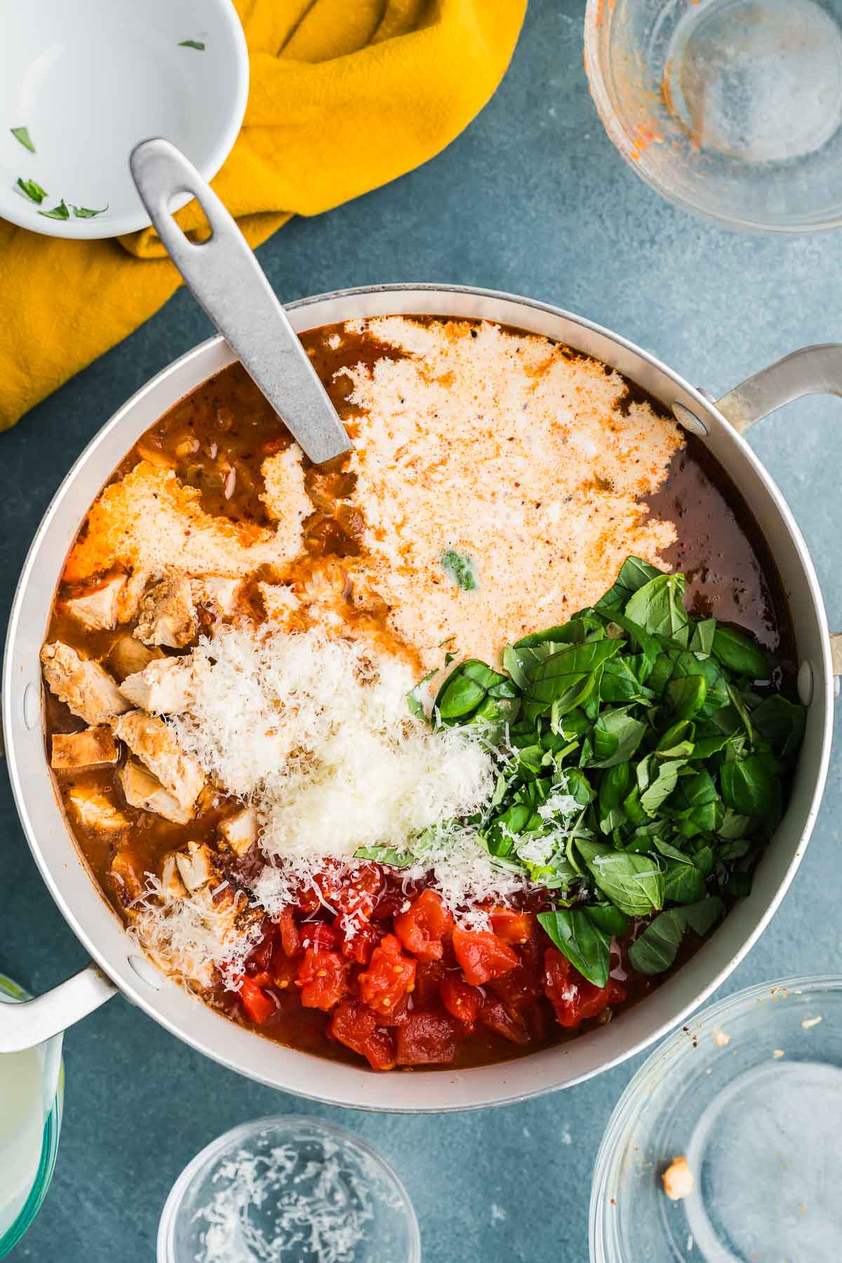 15 bean soup in a pot