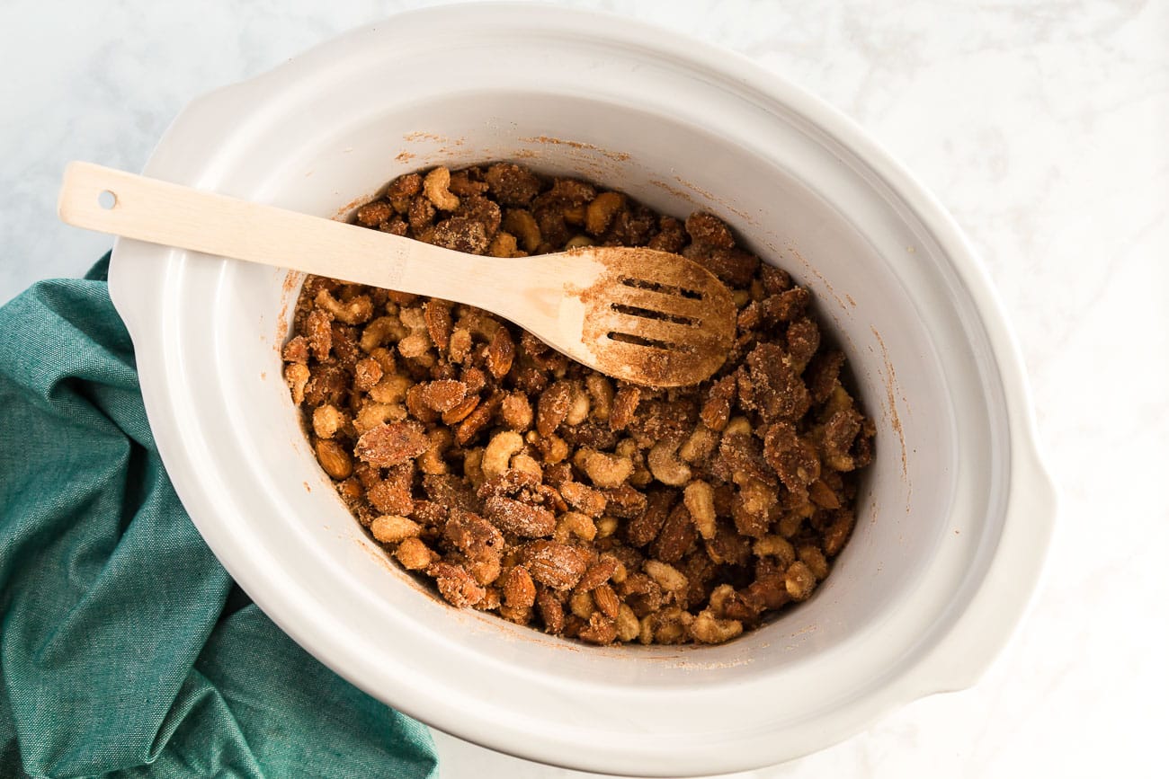 stirring holiday slow cooker snack