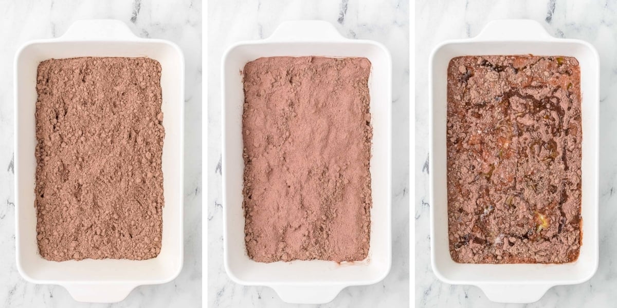 making a quick cake mix dessert