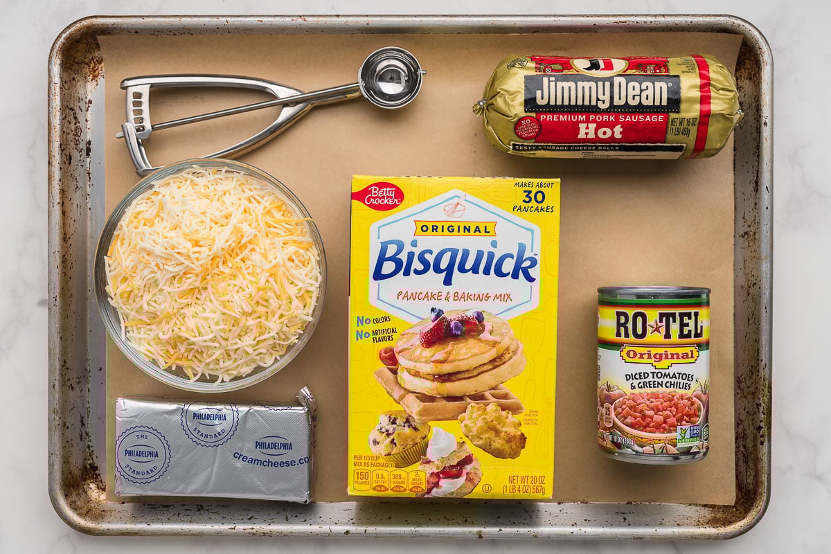 Ingredients for making holiday appetizers