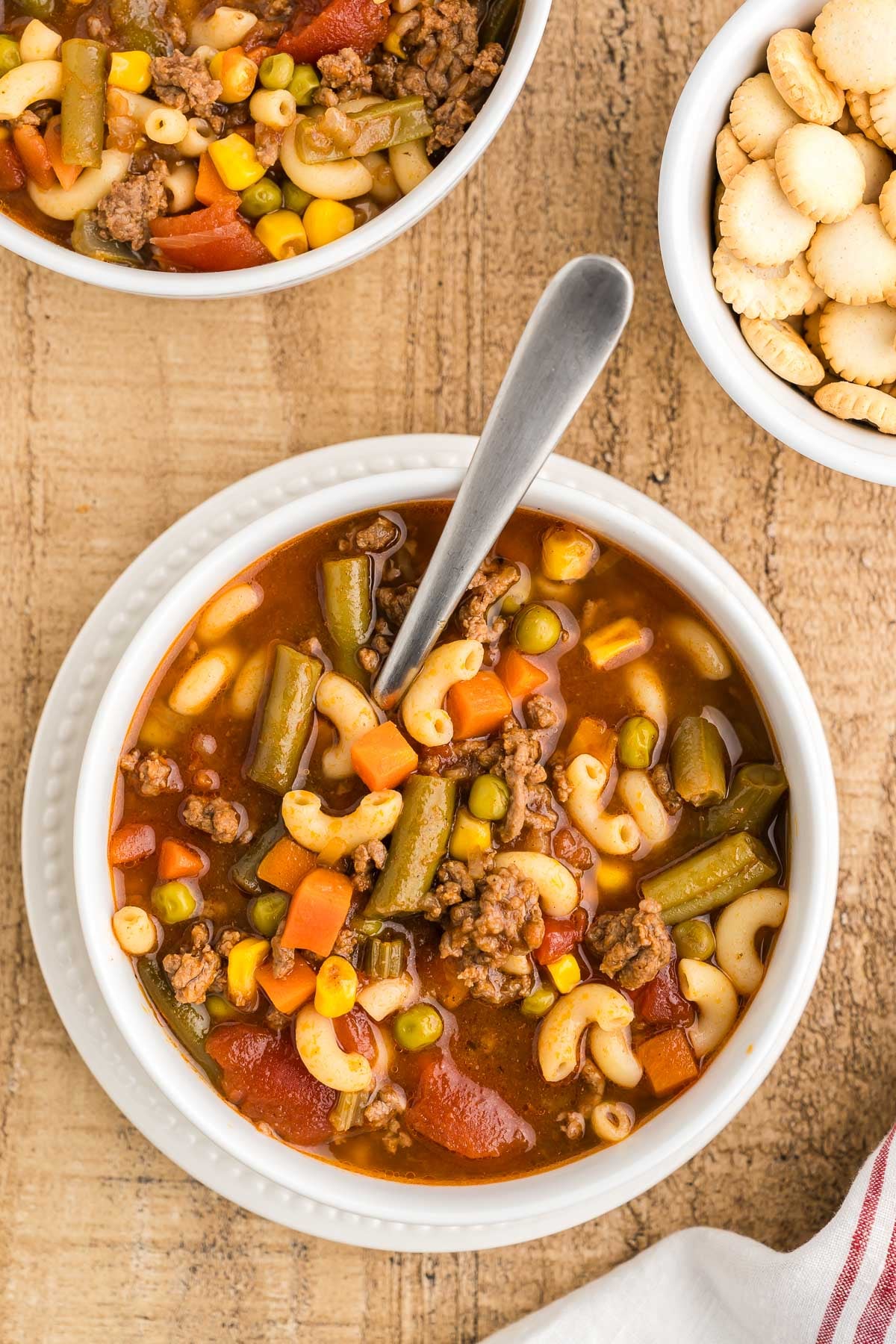 easy busy day soup in a bowl
