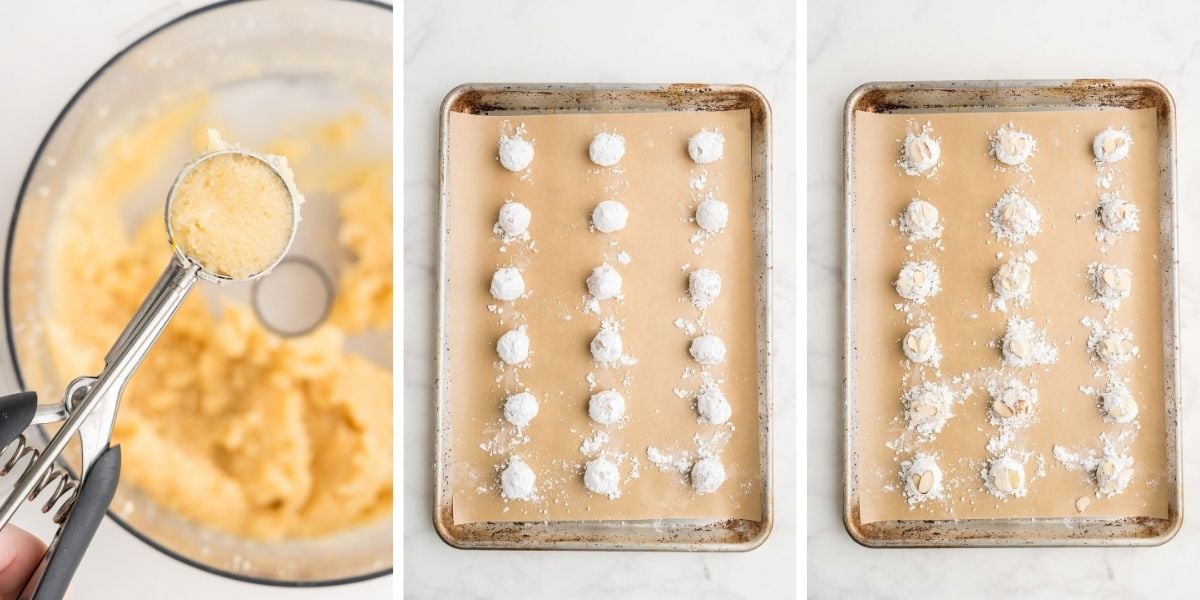 preparing italian almond paste cookies
