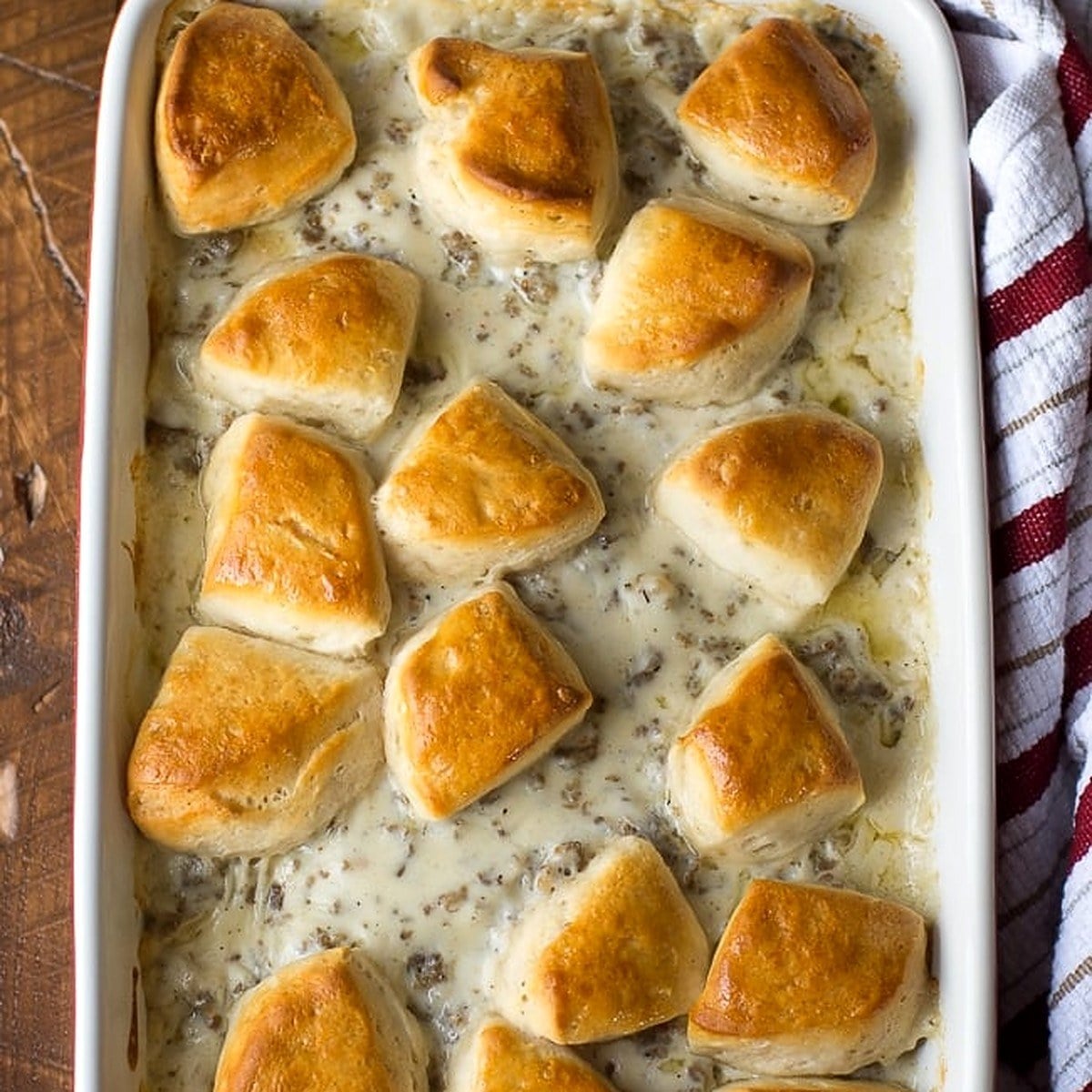 Biscuits and Gravy Casserole