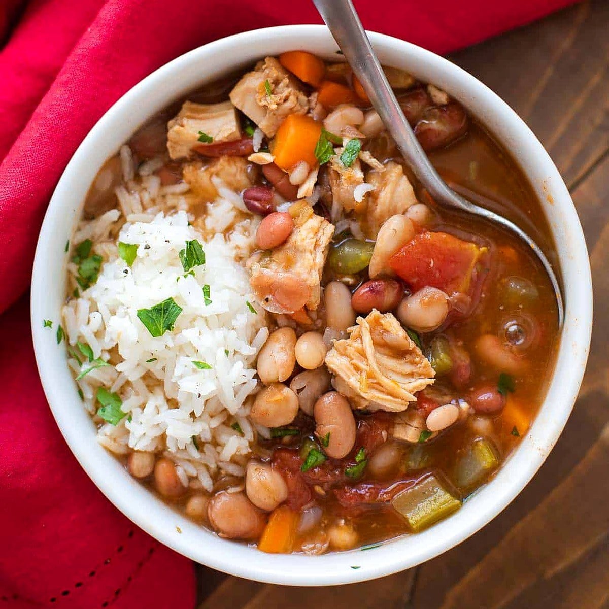Cajun 15-Bean Soup with Turkey