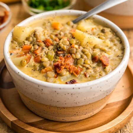 Cheesy Lentil Chowder
