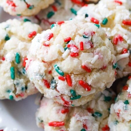 Christmas Gooey Butter Cookies