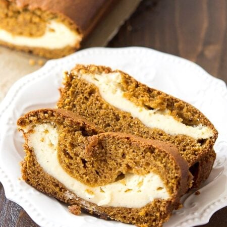 Cream Cheese Filled Pumpkin Bread