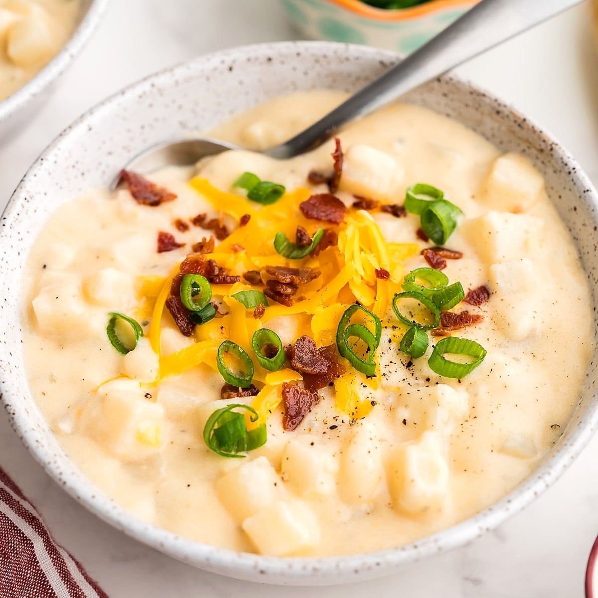 Crock Pot Potato Soup with Hash Browns