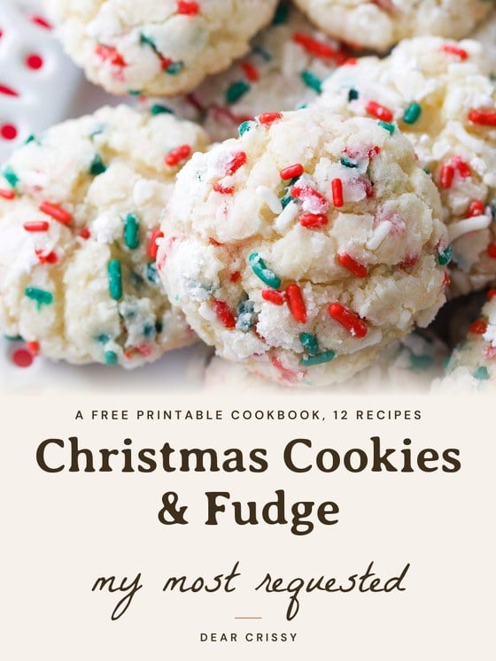Christmas Cookies and Fudge, a free printable cookbook
