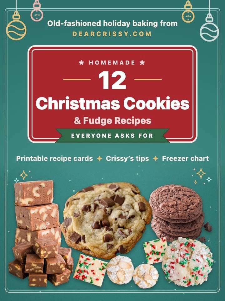 12 Christmas Cookies and Fudge Recipes free cookbook cover.