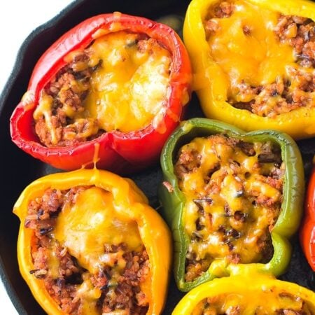 Ground Turkey Stuffed Peppers