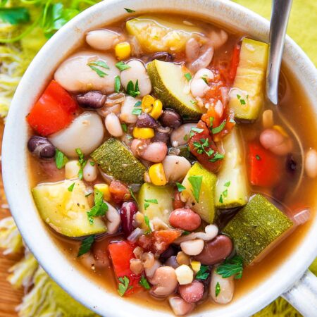 Instant Pot Summer Vegetable 15 Bean Soup