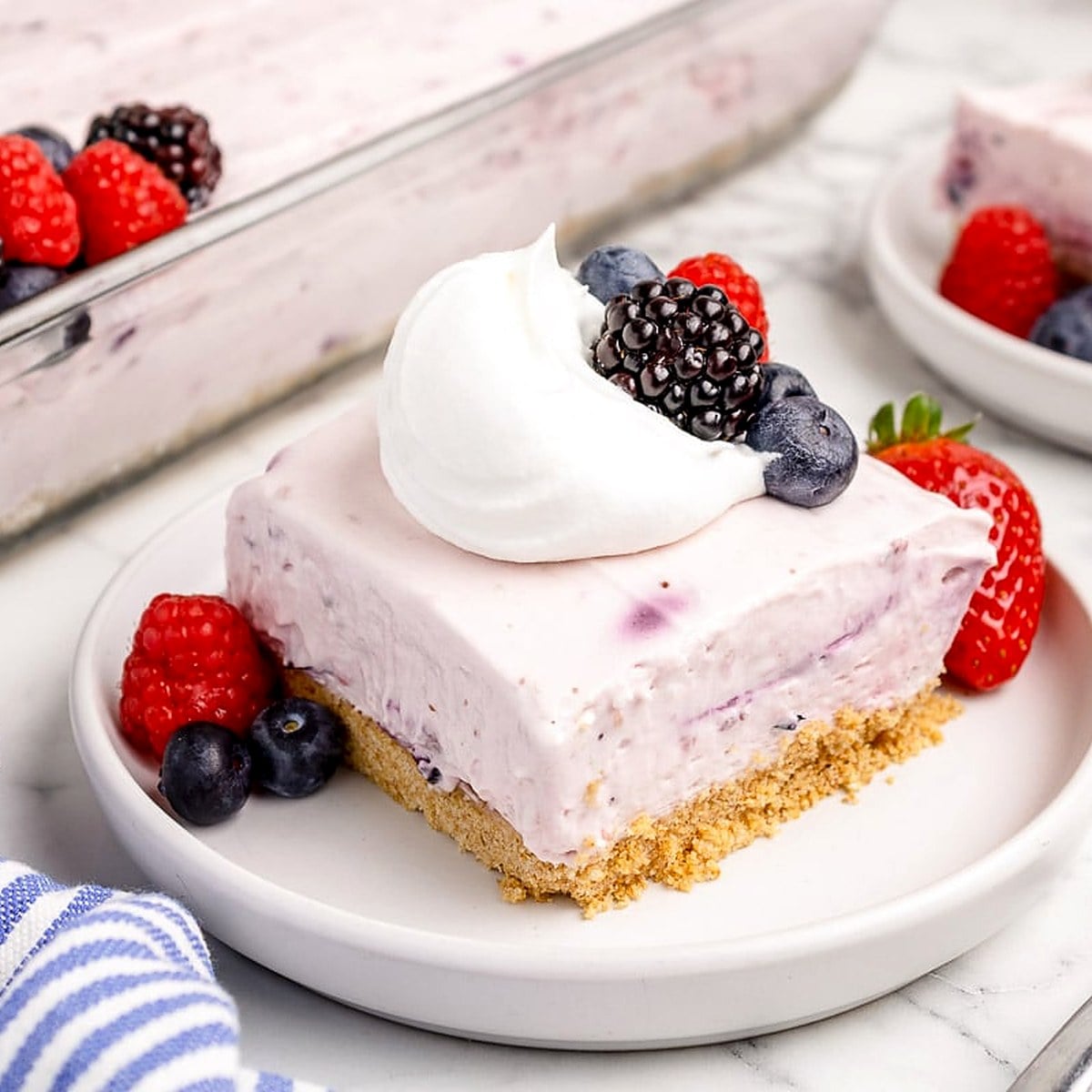 No-Bake Berry Cheesecake