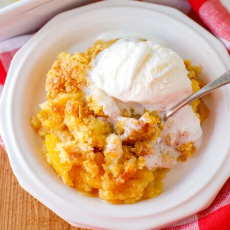 Peach Dump Cake