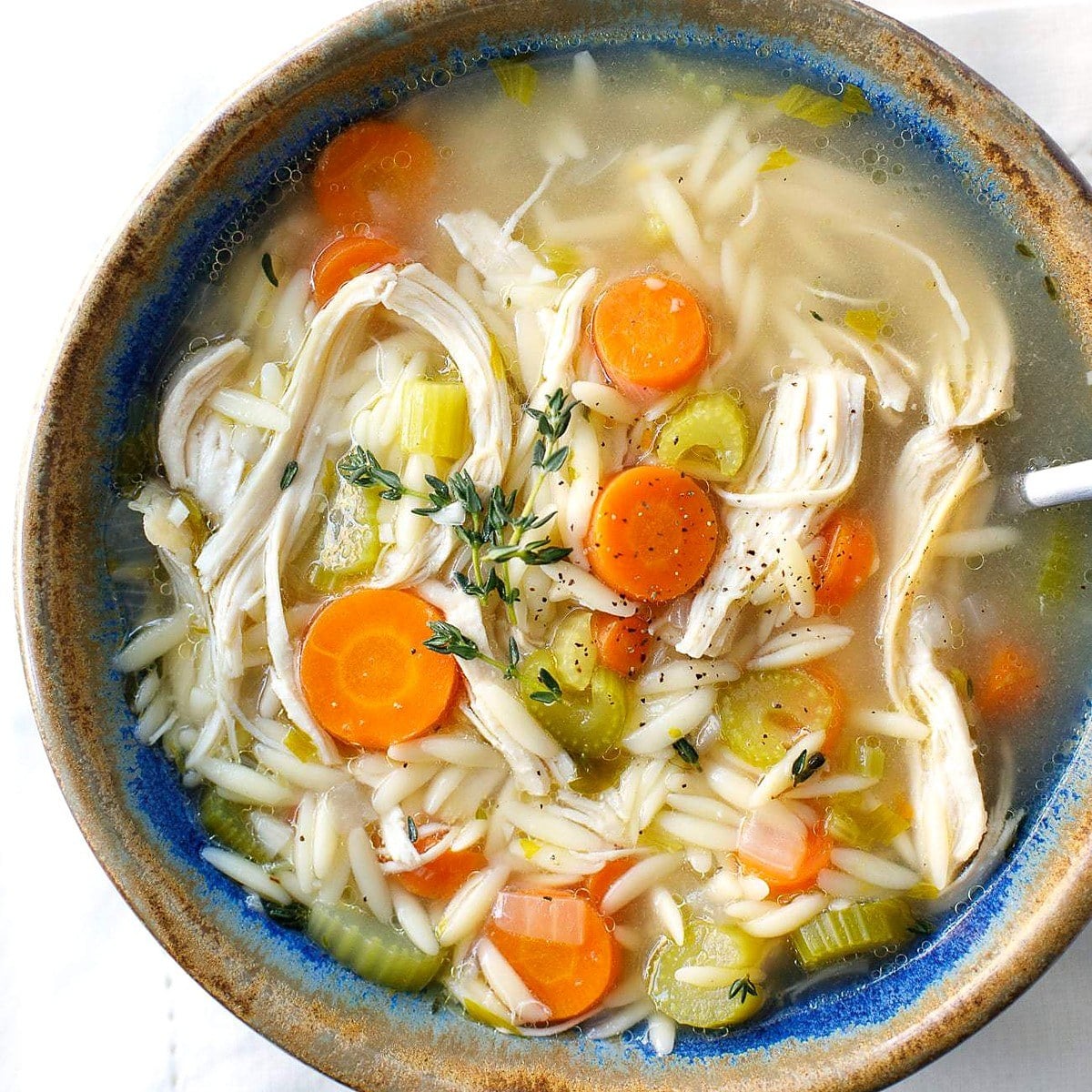 Pressure Cooker Chicken Orzo Soup