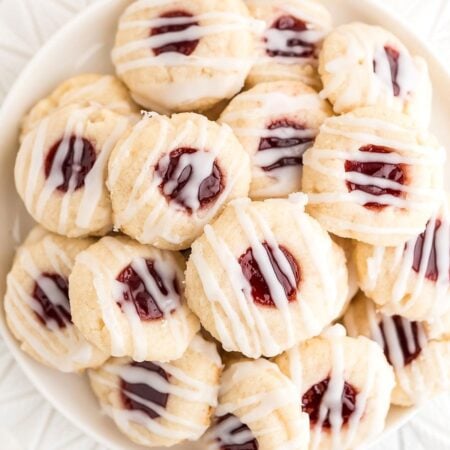 Raspberry Almond Shortbread Cookies