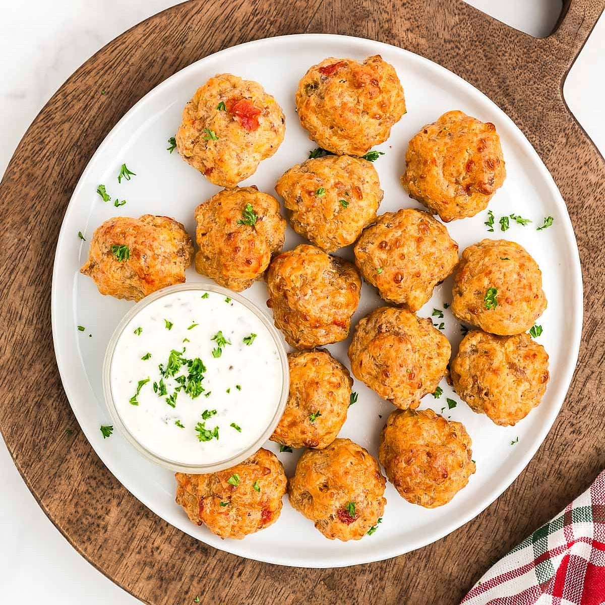 Rotel Cream Cheese Sausage Balls